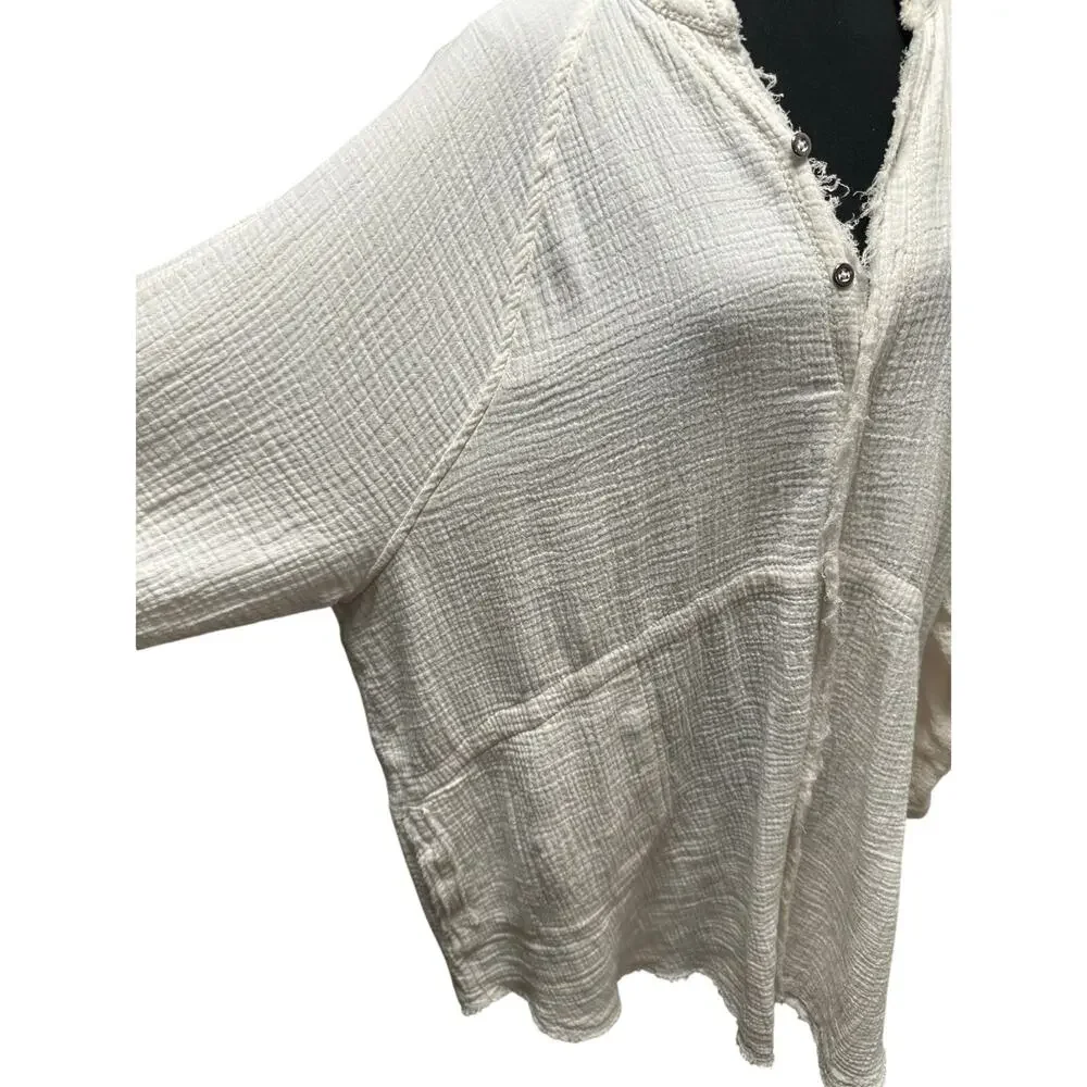 Free People - We The Free Summer Daydream Buttondown - Large - White - Picture 6 of 12